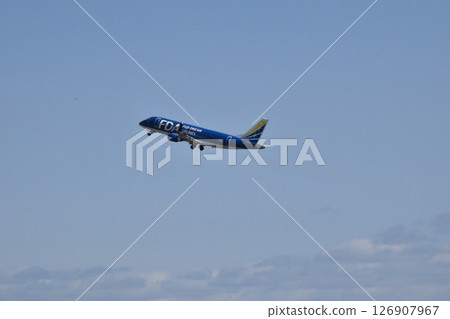 Airplane and sky Airplane and sky 126907967