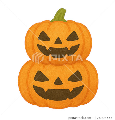 [萬聖節]南瓜插圖/類型2 126908337