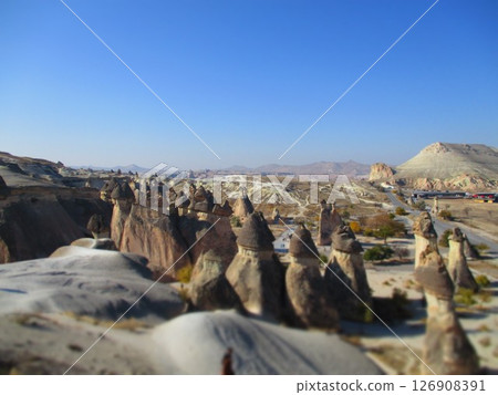 Türkiye, Cappadocia, Pasabag region, diorama style Türkiye, Cappadocia, Pasabag region, diorama style 126908391
