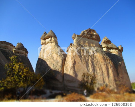 Türkiye, Cappadocia, Pasabag region, diorama style 126908398