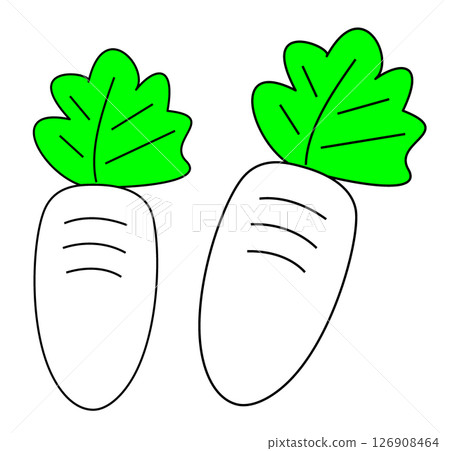 Radish illustration icon 126908464