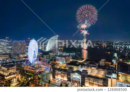 [城市景觀]橫濱開港節煙火及橫濱夜景 126908500