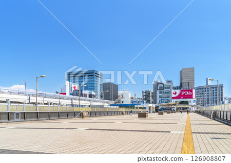 Ueno Station and Panda Bridge cityscape [Taito Ward, Tokyo] 126908807