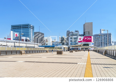 Ueno Station and Panda Bridge cityscape [Taito Ward, Tokyo] 126908808