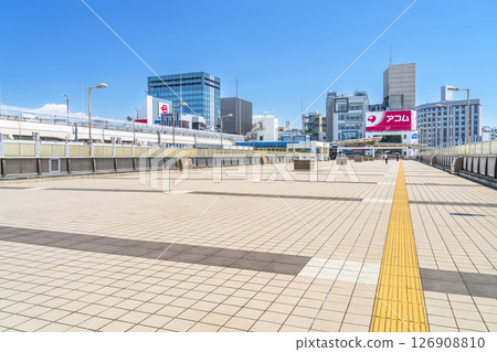 Ueno Station and Panda Bridge cityscape [Taito Ward, Tokyo] 126908810