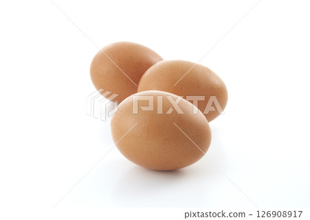 Red egg on a white background 126908917