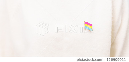 Pansexual Visibility Day and Panromantic May Awareness Day and LGBT pride month concept. hand holding pink, yellow and blue heart shape for Lesbian, Gay, Bisexual, Transgender and Marriage Equality Pansexual Visibility Day and Panromantic May Awareness Day and LGBT pride month concept. hand holding pink, yellow and blue heart shape for Lesbian, Gay, Bisexual, Transgender and Marriage Equality 126909011