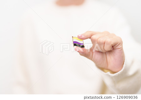 International Non Binary People July Day and Happy Pride June month and LGBTQIA with flag Brooch pin for LGBTQ, Marriage Equality Law, Pansexual, Demisexual and transgender International Non Binary People July Day and Happy Pride June month and LGBTQIA with flag Brooch pin for LGBTQ, Marriage Equality Law, Pansexual, Demisexual and transgender 126909036