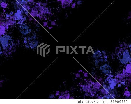 Dark background with purple smudged splashes on the corners 126909781
