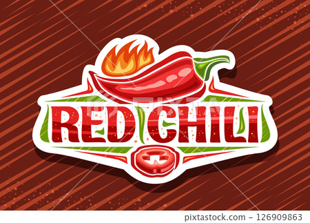 Vector logo for Red Chili 126909863