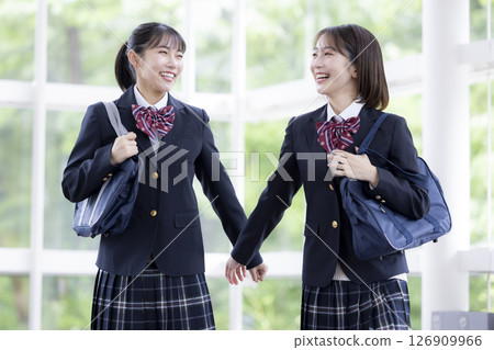 High school girls having fun 126909966