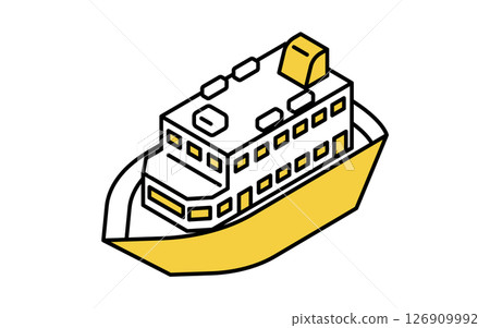 車輛圖標,簡單可愛的巡洋艦等距線圖標 車輛圖標,簡單可愛的巡洋艦等距線圖標 126909992