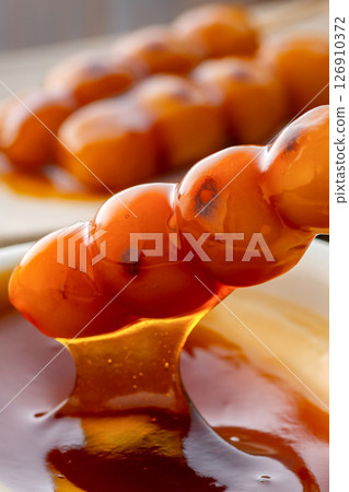 mitarashi dango, dumpling, wagashi 126910372