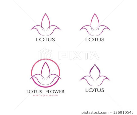 Beauty Lotus Logo Template Beauty Lotus Logo Template 126910543