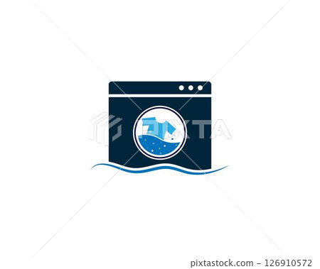 Laundry logo vector Laundry logo vector 126910572