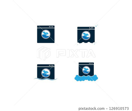 Laundry logo vector Laundry logo vector 126910573