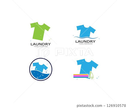 Laundry logo vector Laundry logo vector 126910578