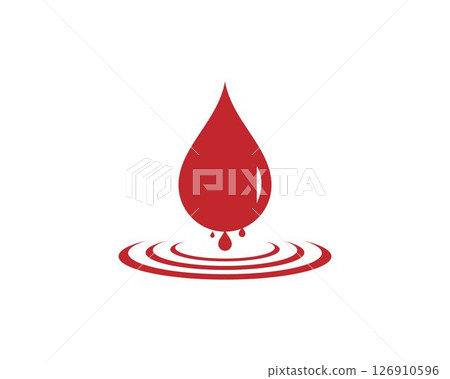 Blood logo icon vector 126910596