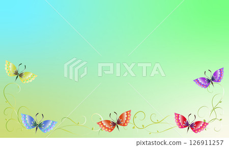 Butterfly background colorful gradation Butterfly background colorful gradation 126911257