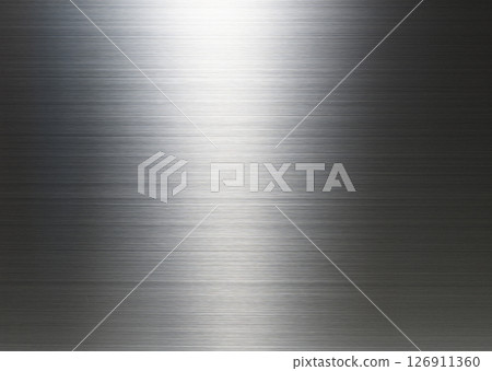 Hairline-finished metal plate, iron plate, stainless steel, metallic luster Hairline-finished metal plate, iron plate, stainless steel, metallic luster 126911360