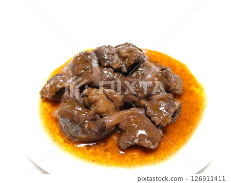 Stewed cow streak with red wine 126911411
