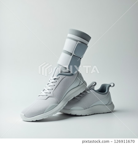 Minimalist medical splint and gym shoes composition for injury prevention	 126911670