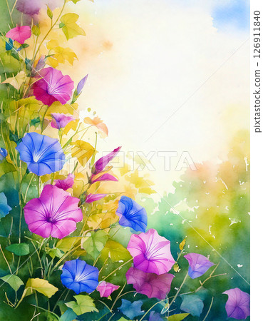 Morning glory summer AI generated background 126911840