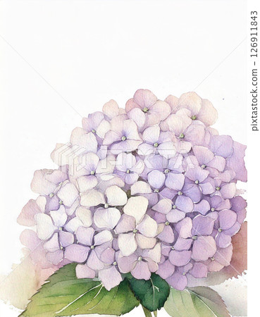 繡球花夏季 AI 生成的背景 126911843