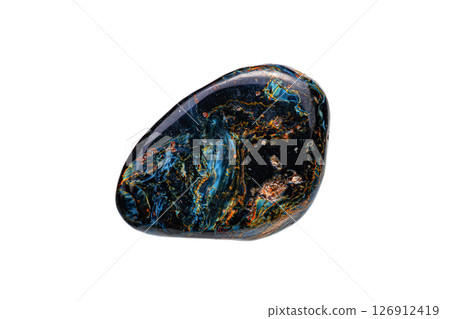 Pietersite gemstone on white background 126912419