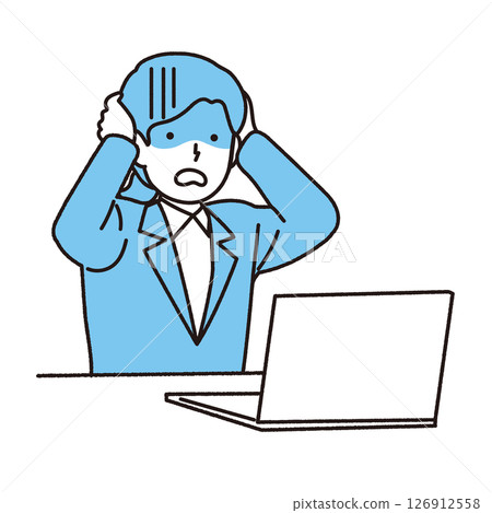 Women dealing with personal computers 126912558