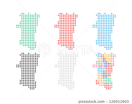 Design Map_Akita Prefecture_Square Dot-05 126912603