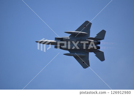 Blue sky and airplane 126912980