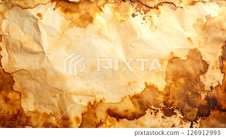 復古紙張紋理背景 — 舊紙，仿古風格，垃圾感覺 126912993