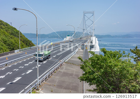 Onaruto Bridge seen from the Shikoku side 126913517