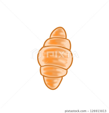 Simple croissant bread food 126913813