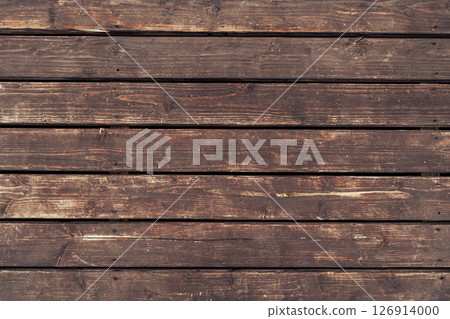Aged wooden planks with rough texture and natural imperfections Aged wooden planks with rough texture and natural imperfections 126914000