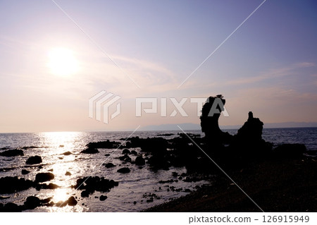 島原半島西海岸:兩人岩 島原半島西海岸:兩人岩 126915949