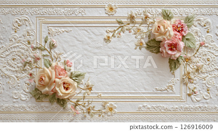 立體蕾絲狀框架 126916009