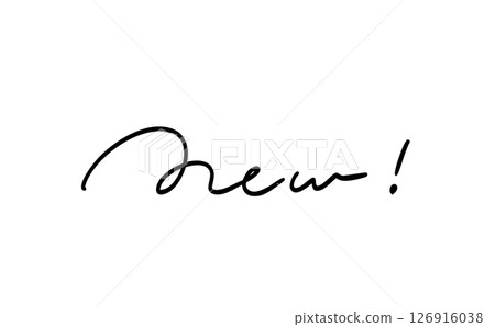 新功能！ | 手寫文字 | 商店彈出視窗、網頁和印刷品，吸引眼球 126916038