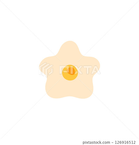 Minimal Cartoon Peach Flower Icon Minimal Cartoon Peach Flower Icon 126916512