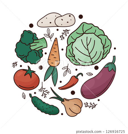 vegetables vector set 126916725