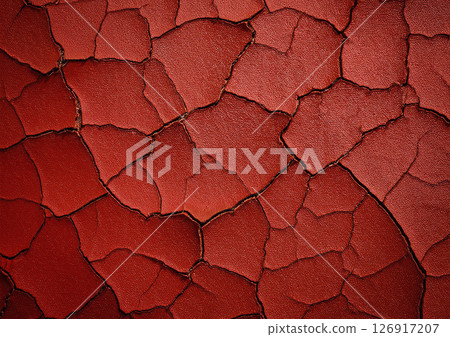 Red cracked wall 126917207