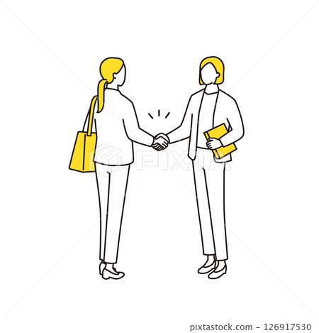 Business woman shaking hands Business woman shaking hands 126917530