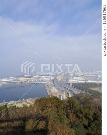 The Great Seto Bridge as seen from Mount Shodouji (Utazu Town, Kagawa Prefecture) 126917662