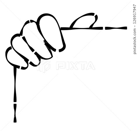 Hands holding paper and board 126917947