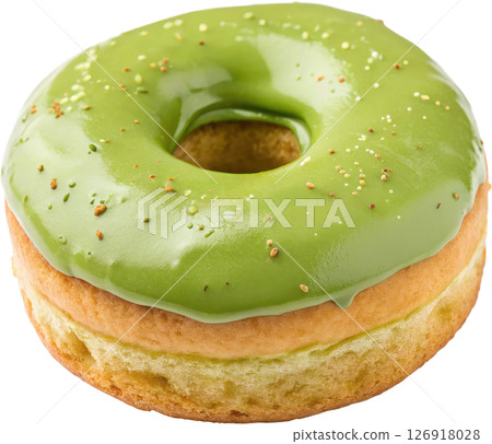 Matcha Green Tea Donut 126918028