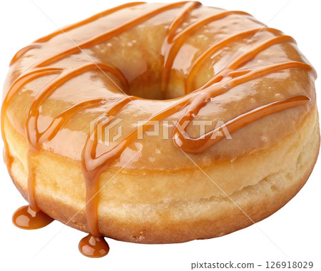 Mouthwatering Caramel Donut Mouthwatering Caramel Donut 126918029