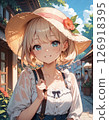 Straw hat girl 126918395