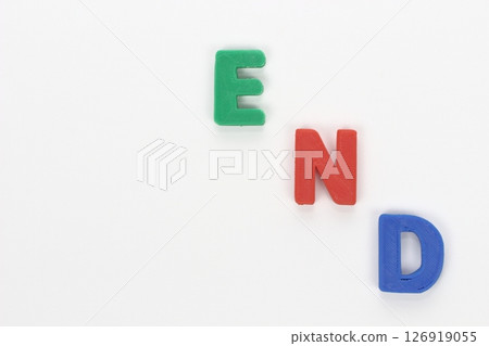 The colorful word END The colorful word END 126919055