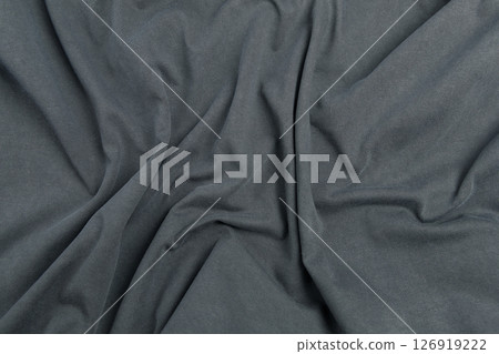A detailed close-up texture background of cotton fabric 126919222